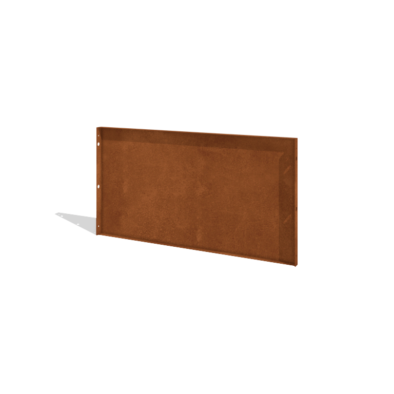 Gardă din oțel corten H panou 120 x 63,3 cm