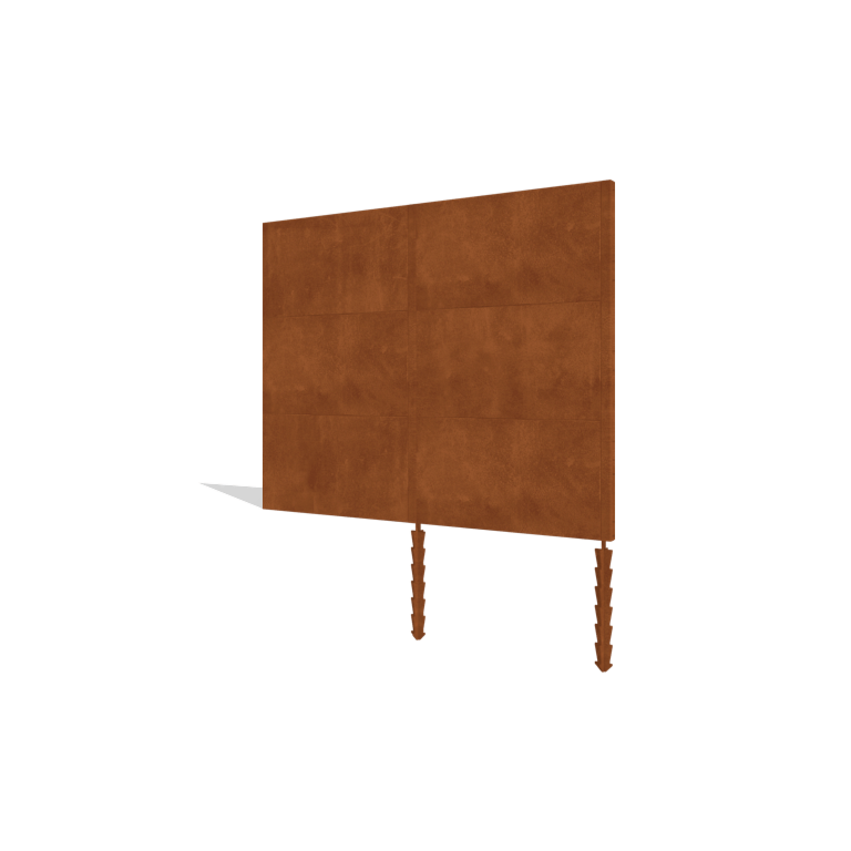 Gardă din oțel corten H3 set 252 cm