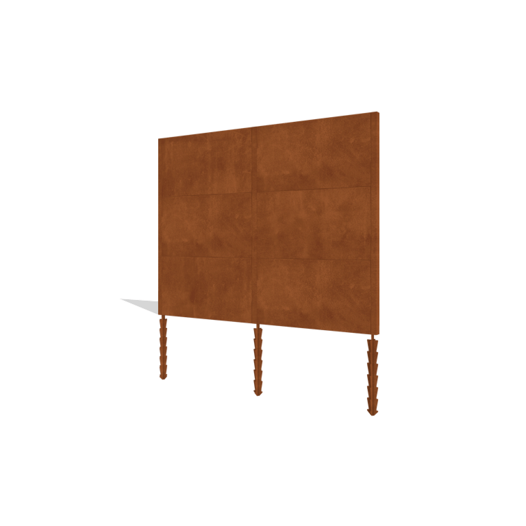 Gardă din oțel corten H3 set complet 258 cm