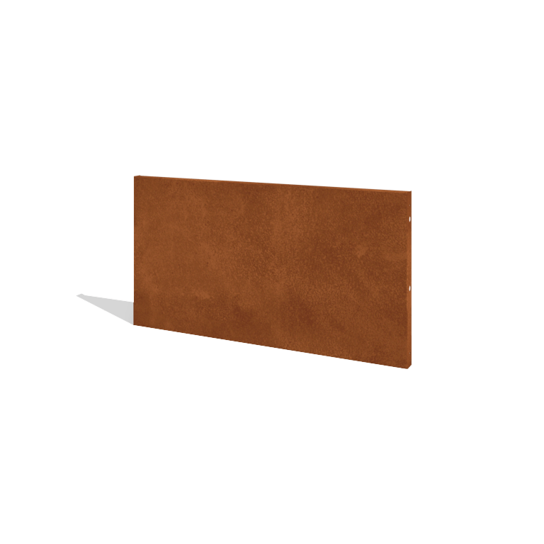 Gardă din oțel corten H panou 120 x 63,3 cm