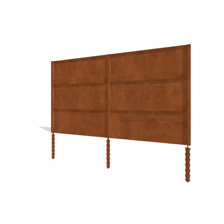 Gardă din oțel corten H3 set complet 378 cm