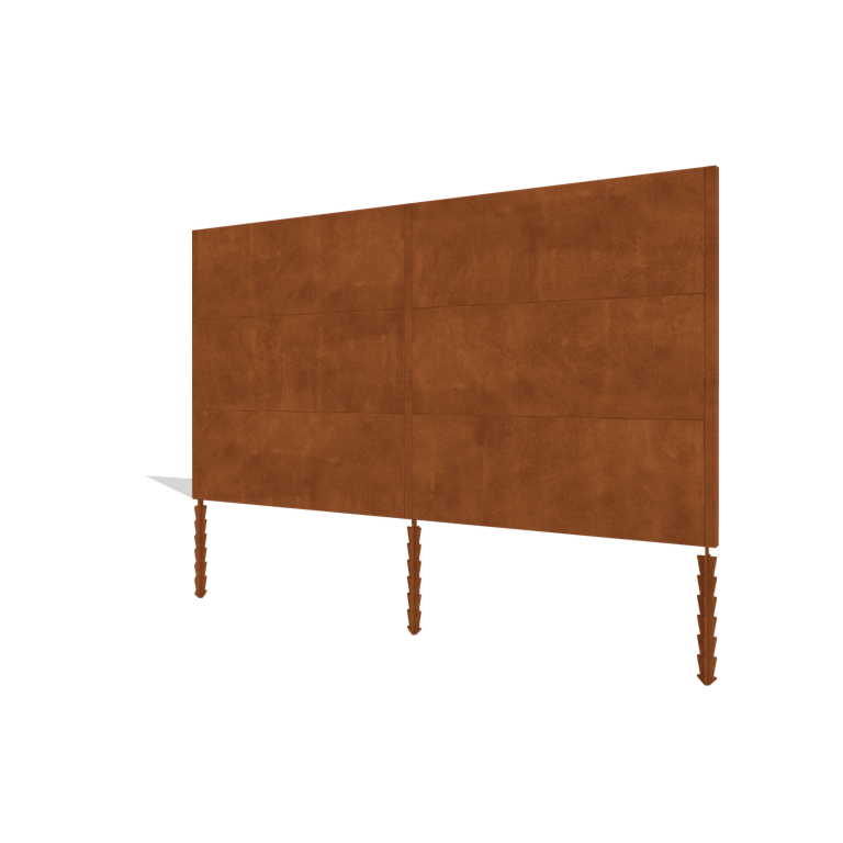 Gardă din oțel corten H3 set complet 378 cm