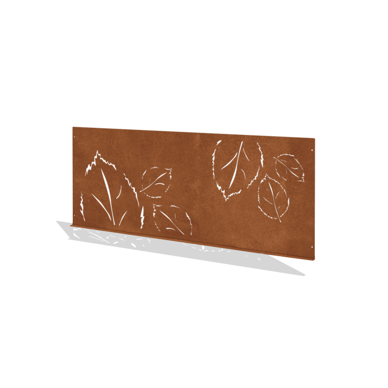 Gard decorativ de grădină din oțel corten N 149 x 60 cm