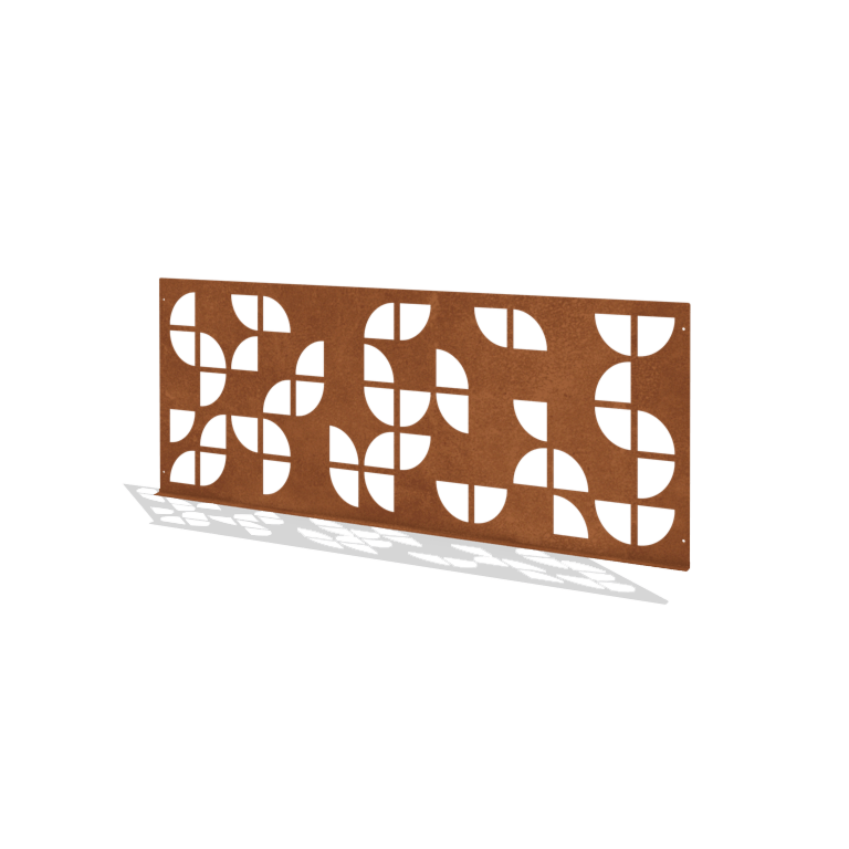 Gard decorativ de grădină din oțel corten G 149 x 60 cm