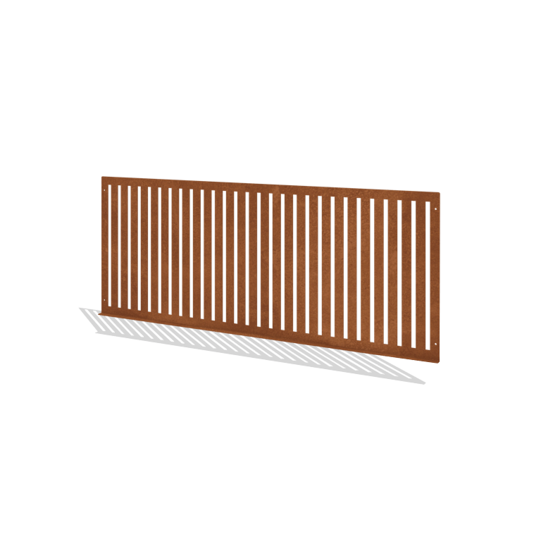 Gard decorativ de grădină din oțel corten S 149 x 60 cm