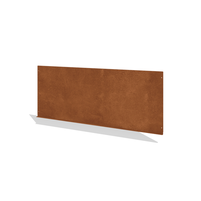 Gard decorativ de grădină din oțel corten V 149 x 60 cm