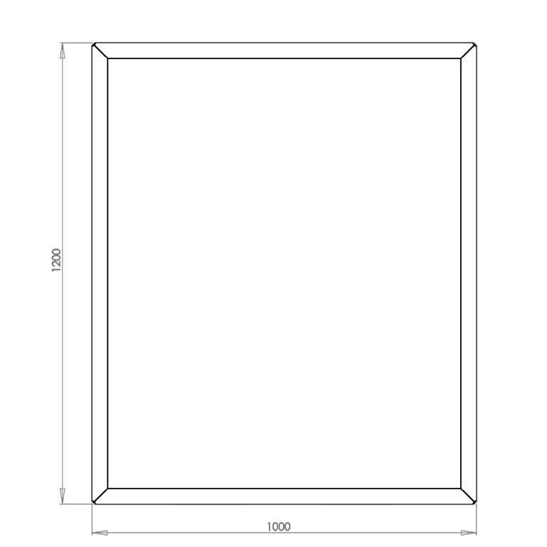 Jardinieră din oțel acoperit cu pulbere Texas 100 x 120 cm