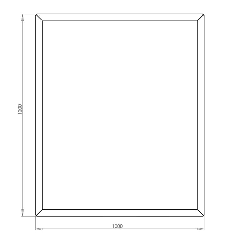 Jardinieră din oțel corten Texas 100 x 120 cm