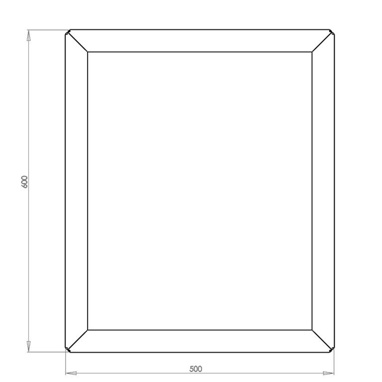 Jardinieră din oțel acoperit cu pulbere Texas 50 x 60 cm