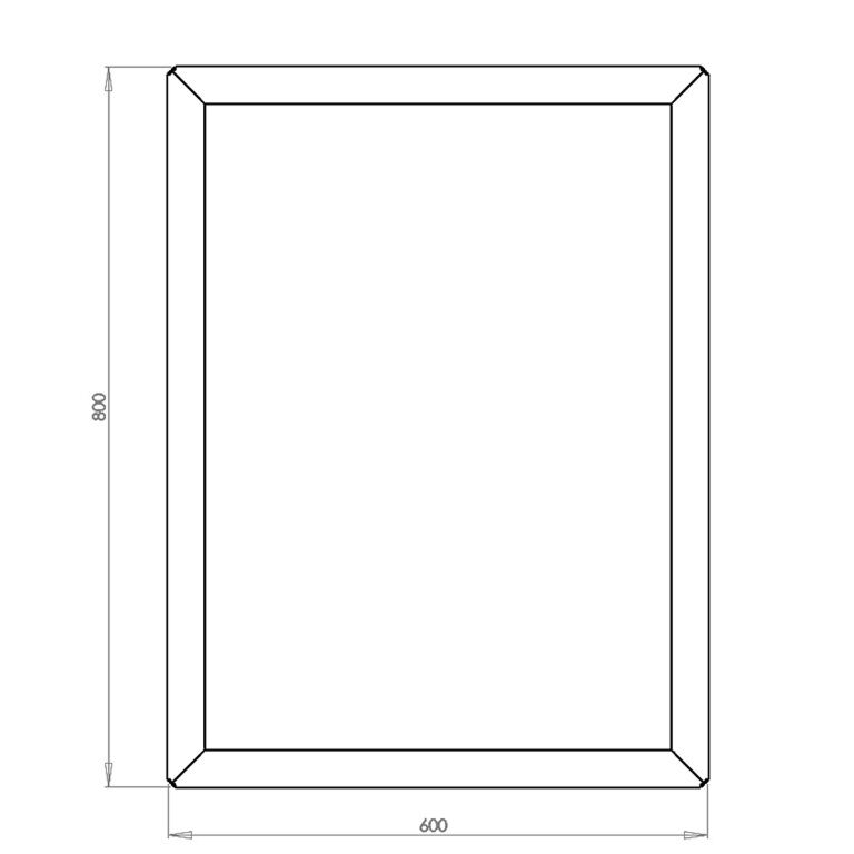 Jardinieră din oțel acoperit cu pulbere Texas 60 x 80 cm