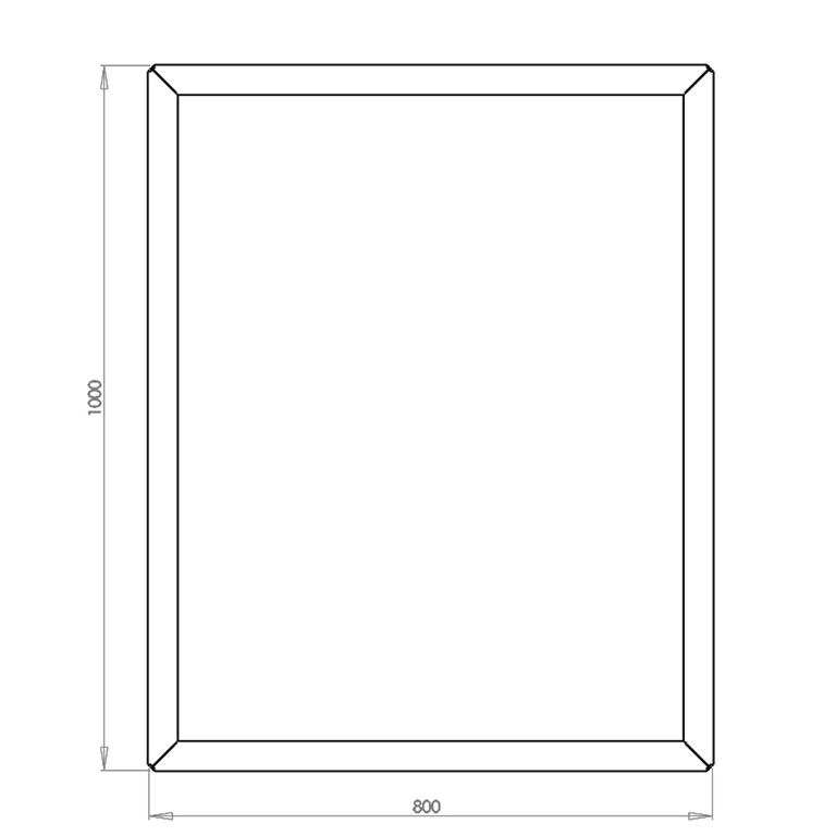 Jardinieră din oțel acoperit cu pulbere Texas 80 x 100 cm