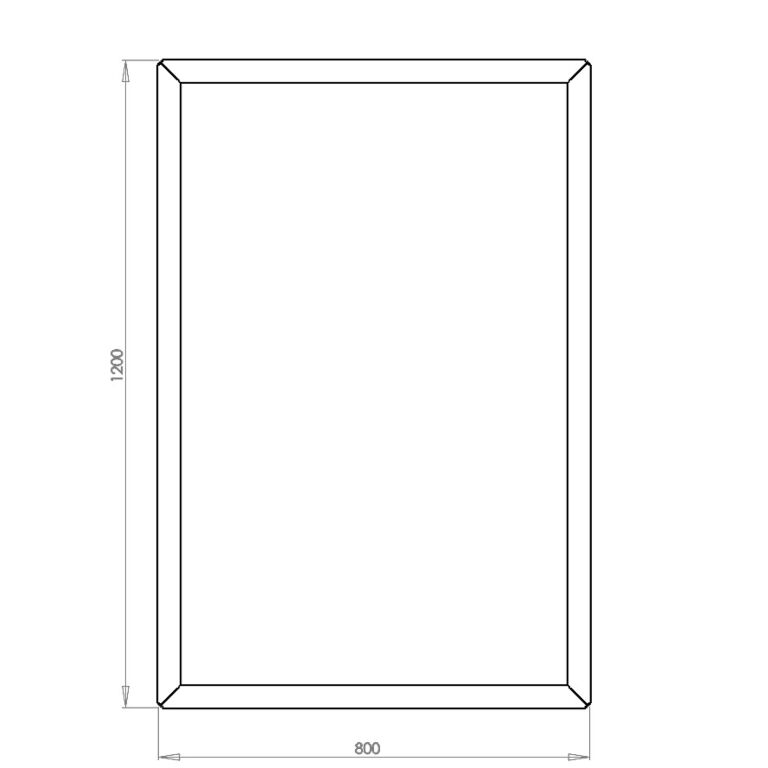 Jardinieră din oțel acoperit cu pulbere Texas 80 x 120 cm