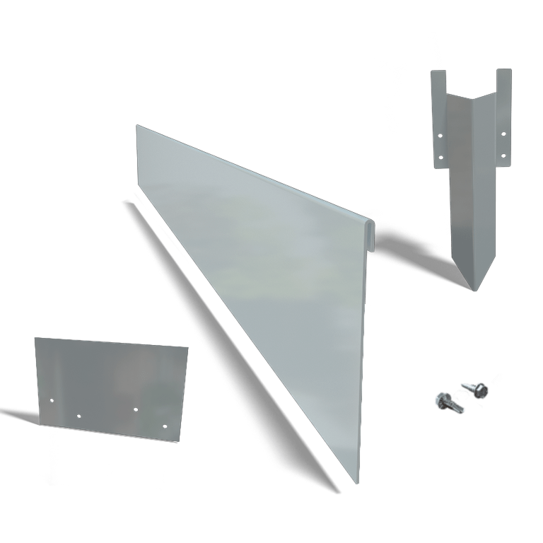 Separator de gazon din oțel galvanizat formă aplatizată 13 cm set complet pe 15 metri