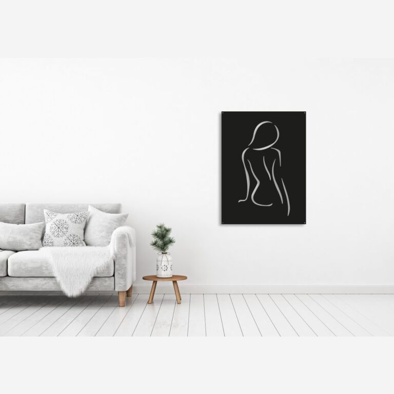 Decor de perete din metal Femeie