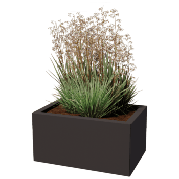Jardinieră din oțel acoperit cu pulbere Texas 40 x 60 cm