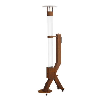 Încălzitor terasă pe peleți - Rocket - Corten