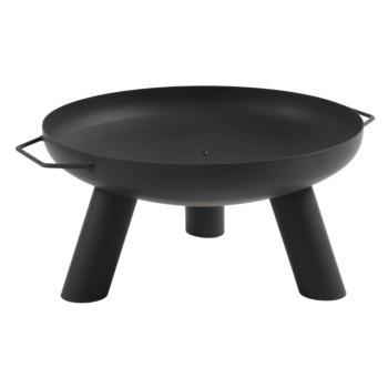 Vatră de foc cu vas din oțel Louisiana negru 88 x 78 x 31 cm (În limita stocului disponibil!)
