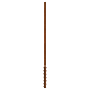 Stâlp de suport din oțel corten formă dreaptă știft de susținere cu 190 x 6 x 3 cm