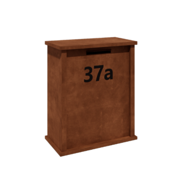 Cutie poștală din oțel corten - Arizona L - 80 x 40 x 100 cm