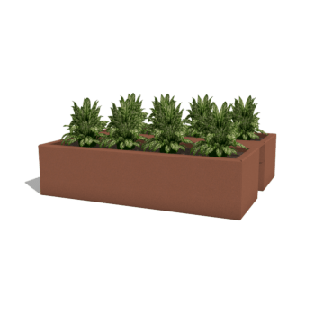 Jardiniere pentru balcon din oțel acoperit cu pulbere 60 cm