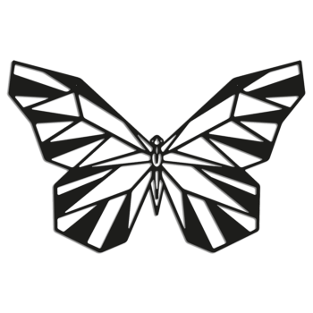 Decor de perete din metal Fluture 2.0