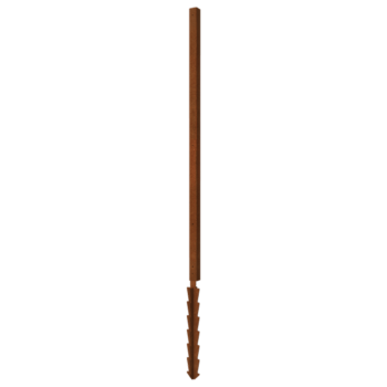 Stâlp de suport din oțel corten știft de susținere colț cu 190 x 6 x 6 cm