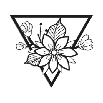 Decoratiuni perete din metal - Floare 1.0 Large - 79,9 x 91,1 cm