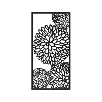 Decoratiuni perete din metal - Floare 2.0 Large - 100 x 50,2 cm