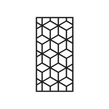 Decoratiuni perete din metal - Forme geometrice 2.0 Large - 100 x 50 cm