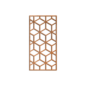 Decor de perete din oțel corten Forme geometrice 2.0