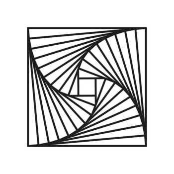 Decoratiuni perete din metal - Forme geometrice 3.0 Large - 80 x 80 cm