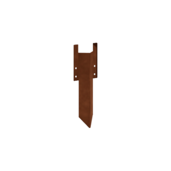  Știft de susținere scurt Oțel Corten 12 - 15 cm