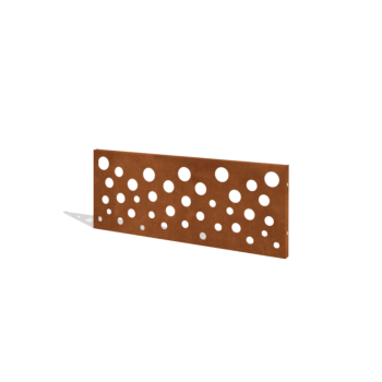 Gardă din oțel corten H panou B 120 x 47,5 cm