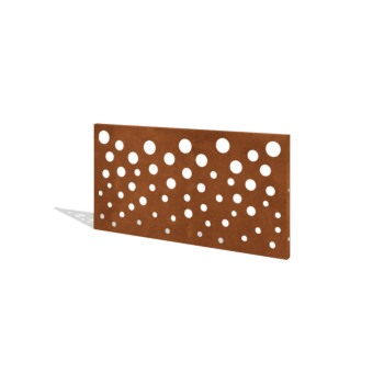 Gardă din oțel corten H panou B 120 x 63,3 cm