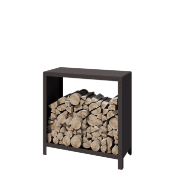 Suport pentru lemne din oțel - Indiana - 100 x 40 x 100 cm - RAL7016 mat (gri antracit)