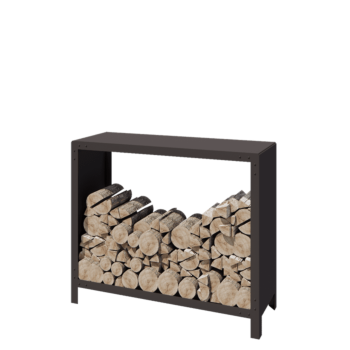 Suport pentru lemne din oțel - Indiana - 120 x 40 x 100 cm - RAL7016 mat (gri antracit)