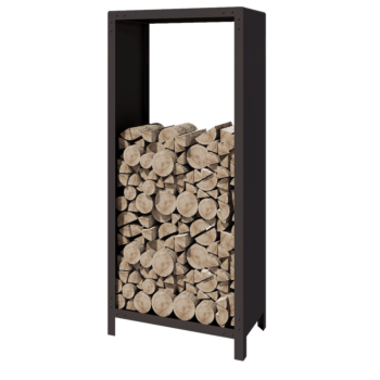 Suport pentru lemne din oțel - Indiana - 80 x 40 x 180 cm - RAL7016 mat (gri antracit)