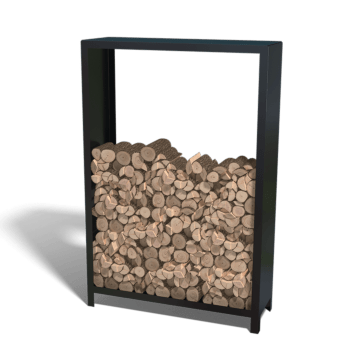Suport pentru lemne din oțel acoperit cu pulbere 180 x 120 x 40 cm