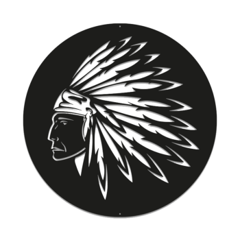 Decoratiuni perete din metal - Amerindian Small - 50 x 50 cm