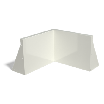 Zid de sprijin din oțel - Colț interior - 50 x 50 x 40 cm - Altă culoare RAL