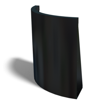 Zid de sprijin din oțel - Curbă exterioară - 50 x 50 x 60 cm - Altă culoare RAL