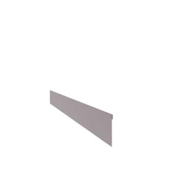 Separator de gazon din oțel galvanizat formă aplatizată 13 cm (lungime 150 cm)