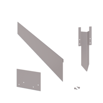 Separator de gazon din oțel galvanizat formă aplatizată 13 cm set complet pe 15 metri