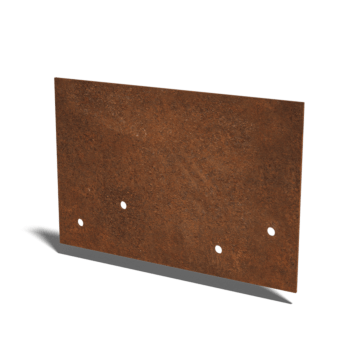 Placă de cuplare formă dreaptă strat din oțel corten 12 - 15 cm