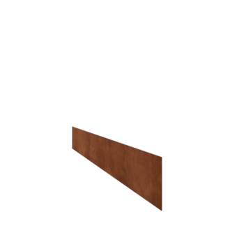 Separator de gazon din oțel corten formă dreaptă 15 cm (lungime 150 cm)