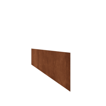 Separator de gazon din oțel corten formă dreaptă 25 cm (lungime 150 cm)