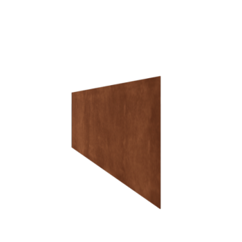 Separator de gazon din oțel corten - Drept - Înălțime 37,5 cm - 150 cm