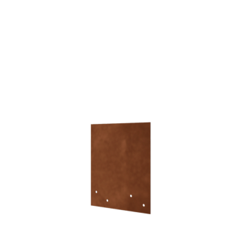 Placă de cuplare formă dreaptă oțel corten mediu 22 - 25 cm