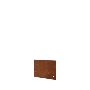 Placă de cuplare formă dreaptă strat din oțel corten 12 - 15 cm