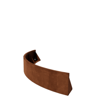 Zid de sprijin din oțel corten - Curbă exterioară - 150 x 150 x 30 cm